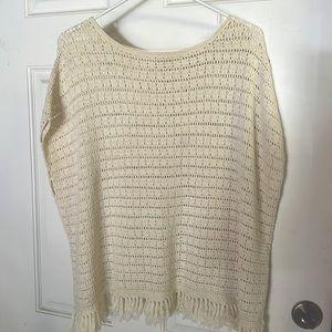 Fringed tunic - ecru / off white and so cute!